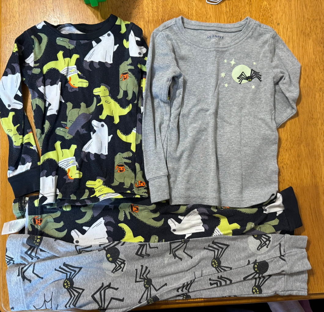 Old Navy/carter Pj Set 2 Halloween Set of 2 - size 4/4T