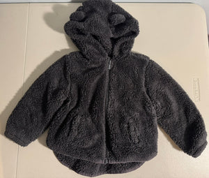 Old Navy Bear Jacket Dark Gray - size 2T