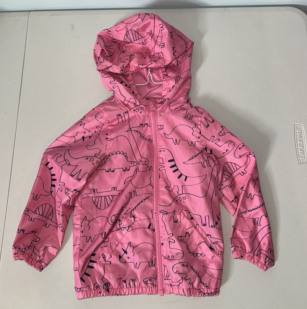 Carters Dino Pink Lightweight Jacket - size 18 months