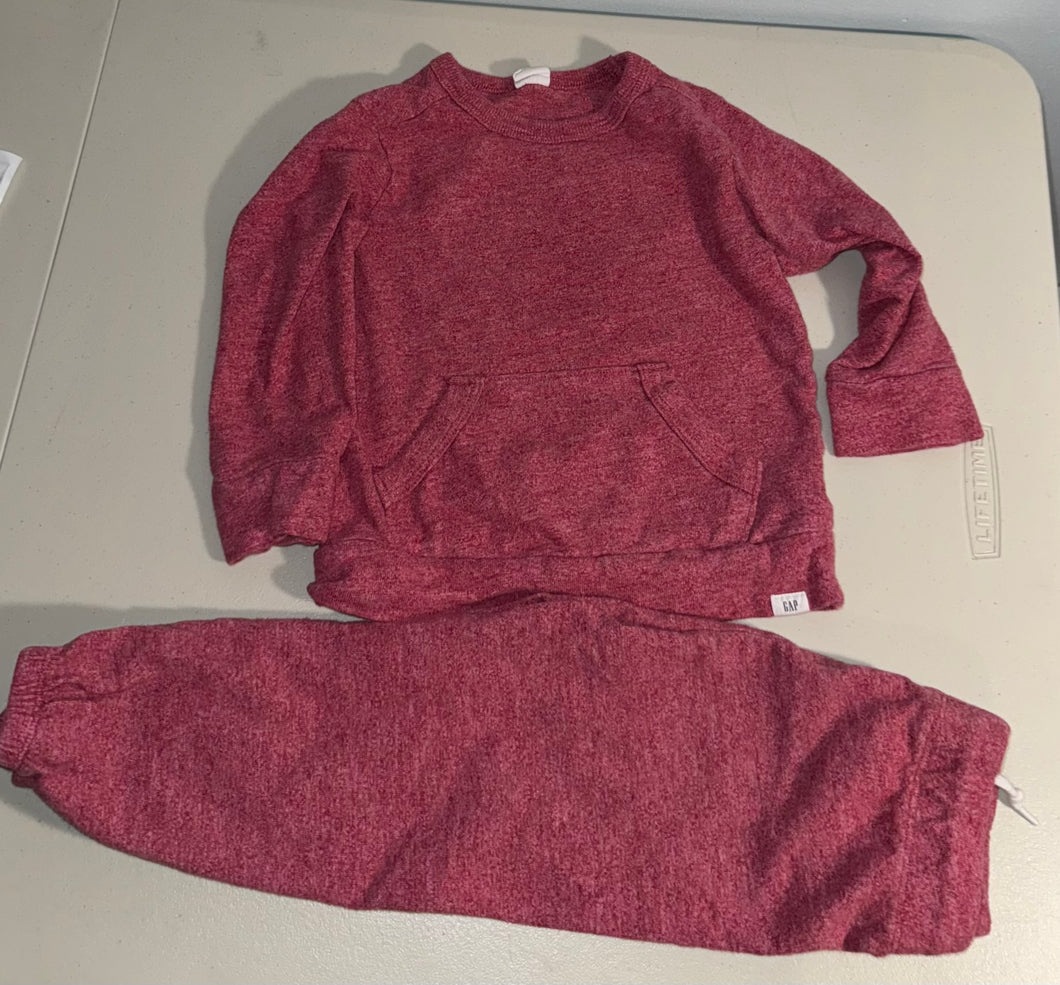 Baby Gap sweat set Red - size 3/3T