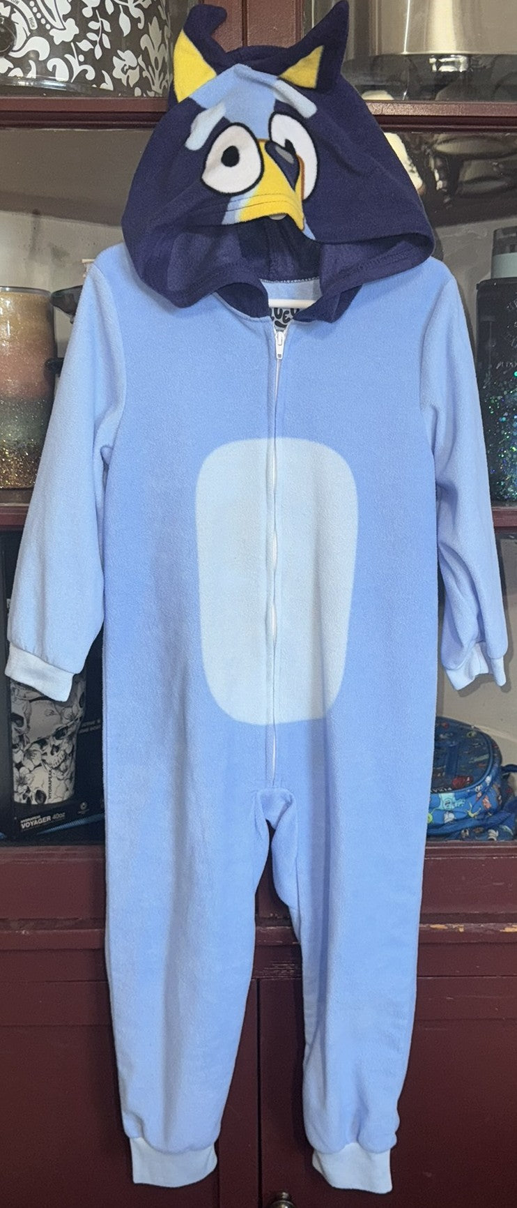 Bluey Costume One Piece Fleece - size 4/4T