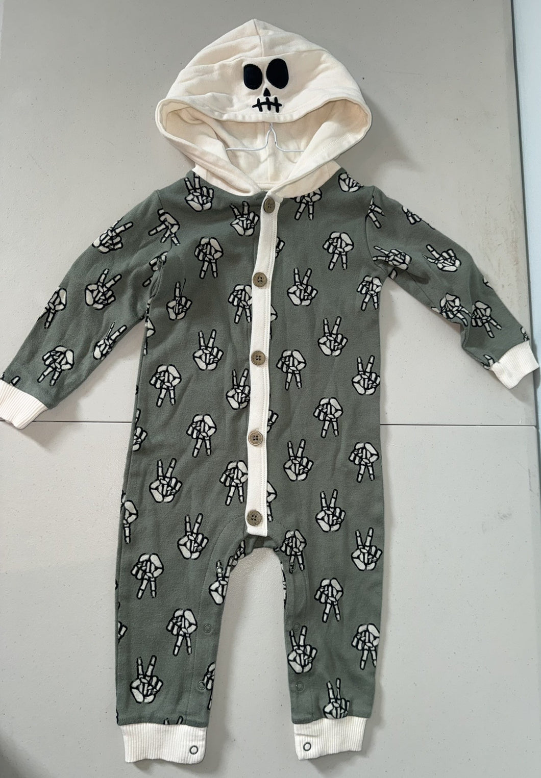 Skeleton One Piece Costume - size 18 months