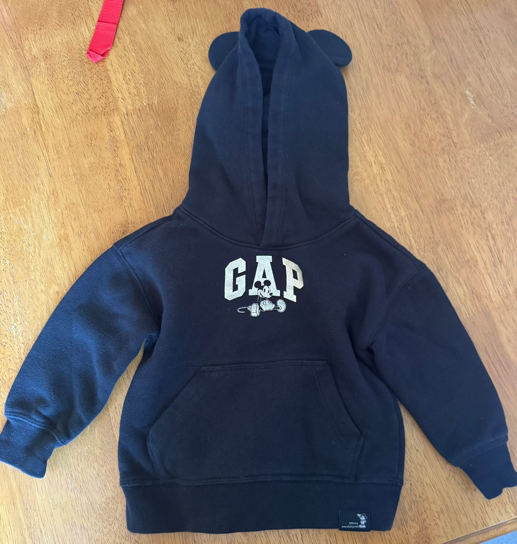 Gap Disney Hoodie black with gold letters - size 18 months