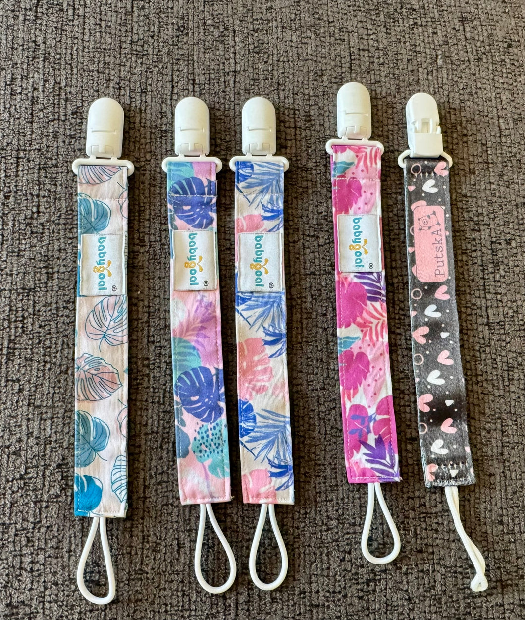 Binky Holders Girls 5 pack