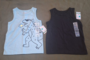NWT GRANIMALS DINO TANK BLACK TANK - size 2T