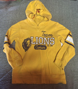 CARTERS YELLOW HOODIE TEAM LIONS CAPTAIN - size 5/5T