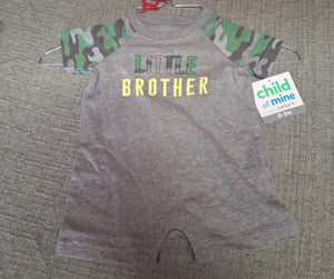 NWT CHILD OF MINE CAMO LITTLE BROTHER 0-3 MONTH - size Newborn/0