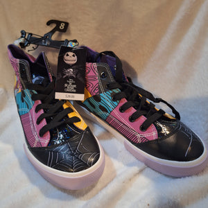 NWT NIGHTMARE BEFORE CHRISTMAS HIGH TOPS - size Womens shoes: 8