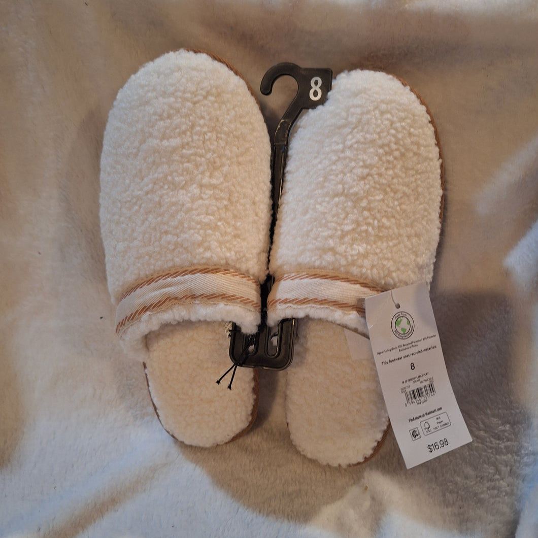 NWT JOYSPUN SLIPPERS OFF WHITE BEIGE - size Womens shoes: 8