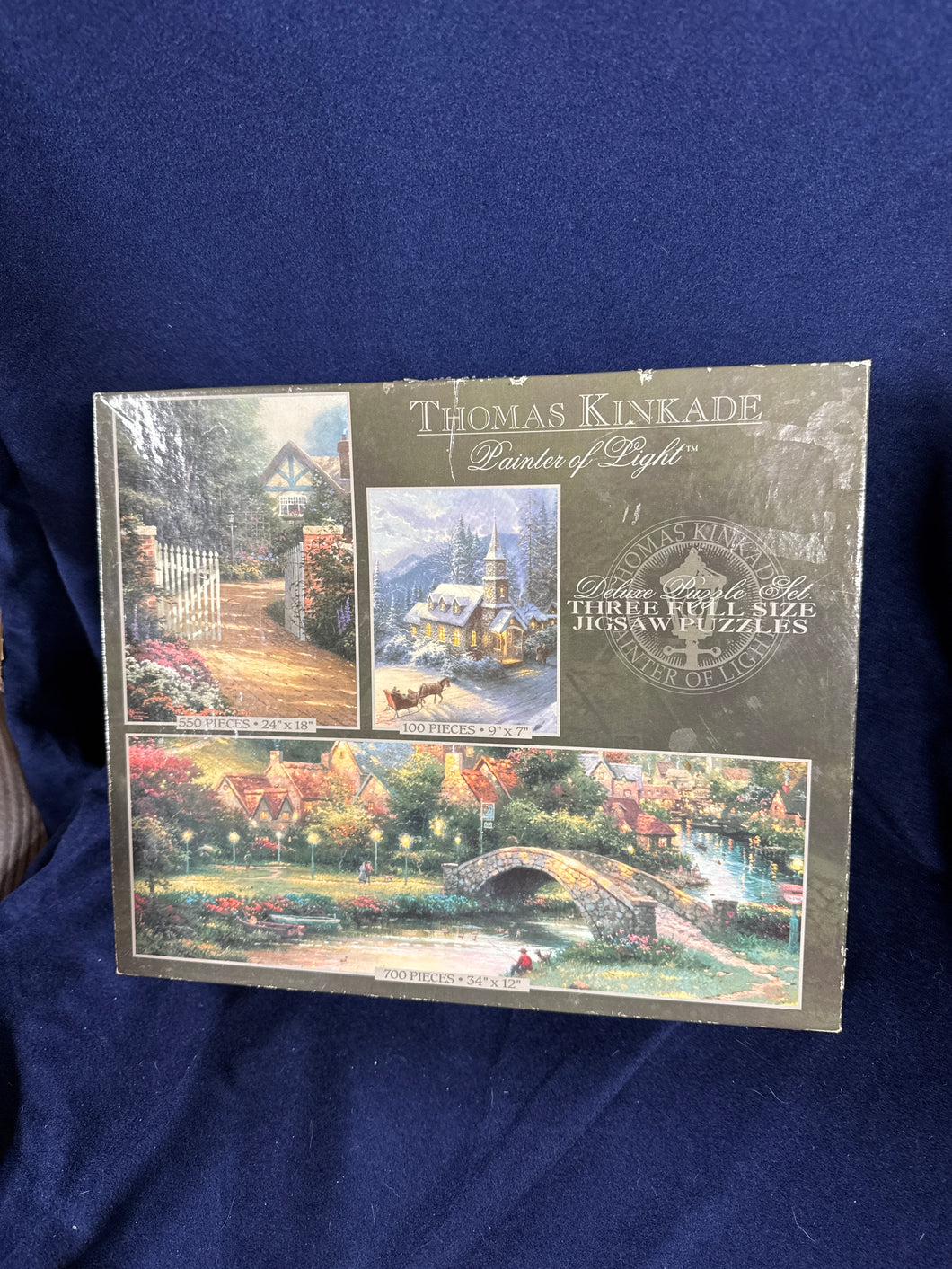 3 Thomas Kinkade Puzzles