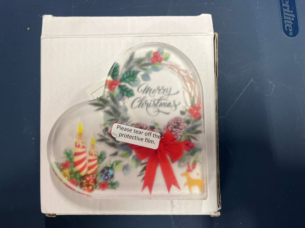 New Glass ChristmasHeart
