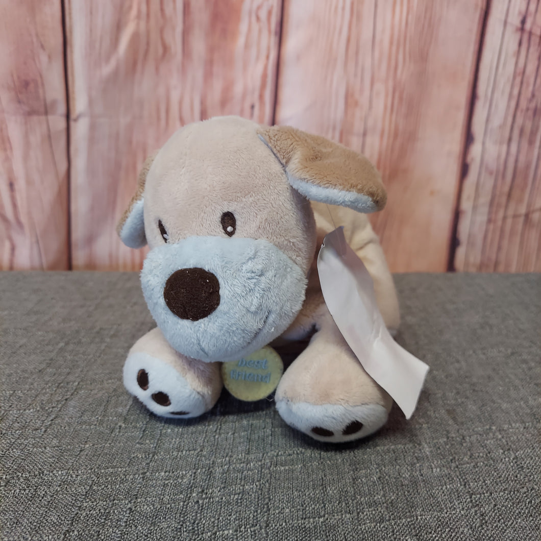 LIGHT BROWN DOG STUFFY RATTLE INSIDE 8 - size .Leave Blank