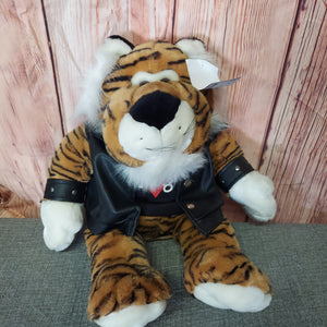 WILD THING TIGER STUFFY WITH LEATHER JACKET 18 - size .Leave Blank