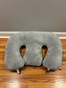 Twinzee Nursing Pillow Grey washable cover