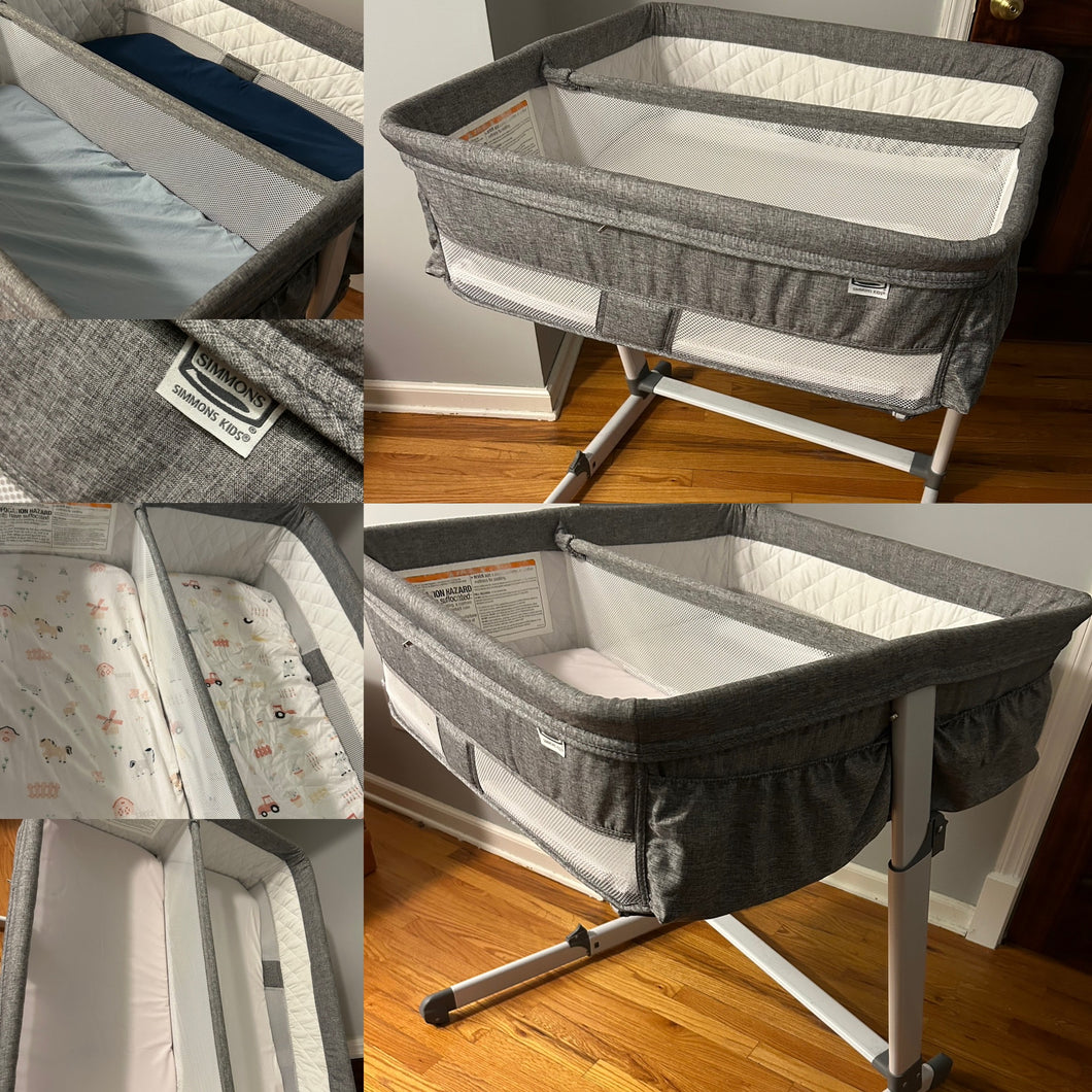 Twin bassinet 4 sheets included