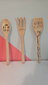 Harry Potter Spoons Etsy - Wood Burned
