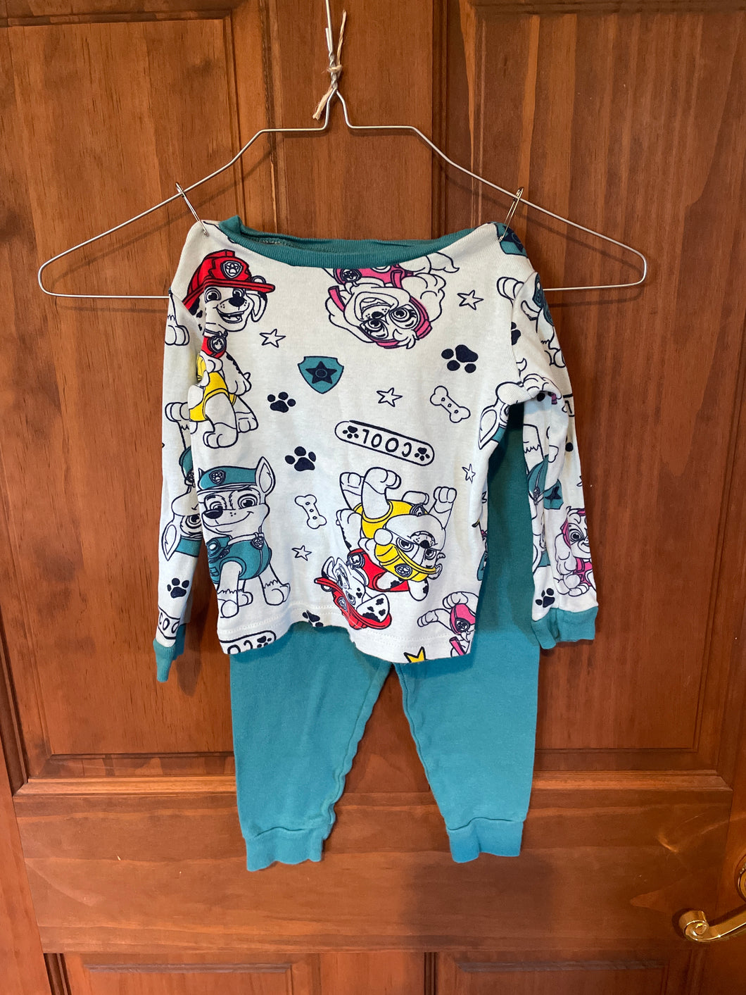 Paw Patrol Pajamas 3T/ Green - size 3/3T