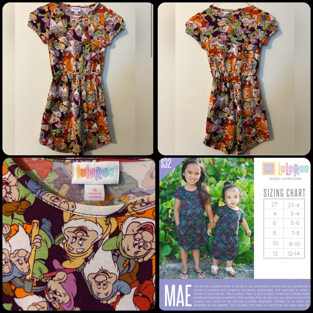 LULAROE Mae dress Disney Snow White & - size 6