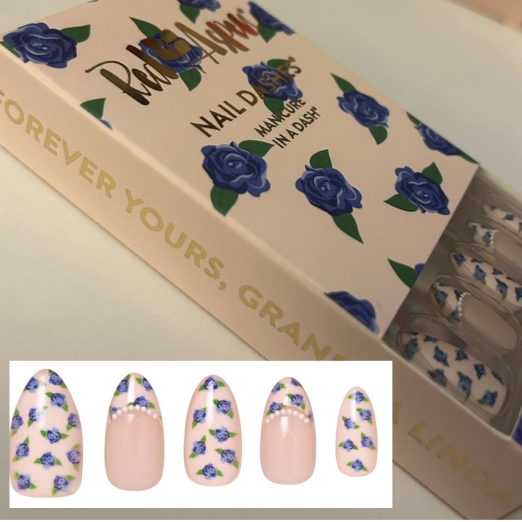 NEW Red Aspen Press On Nail medium almond