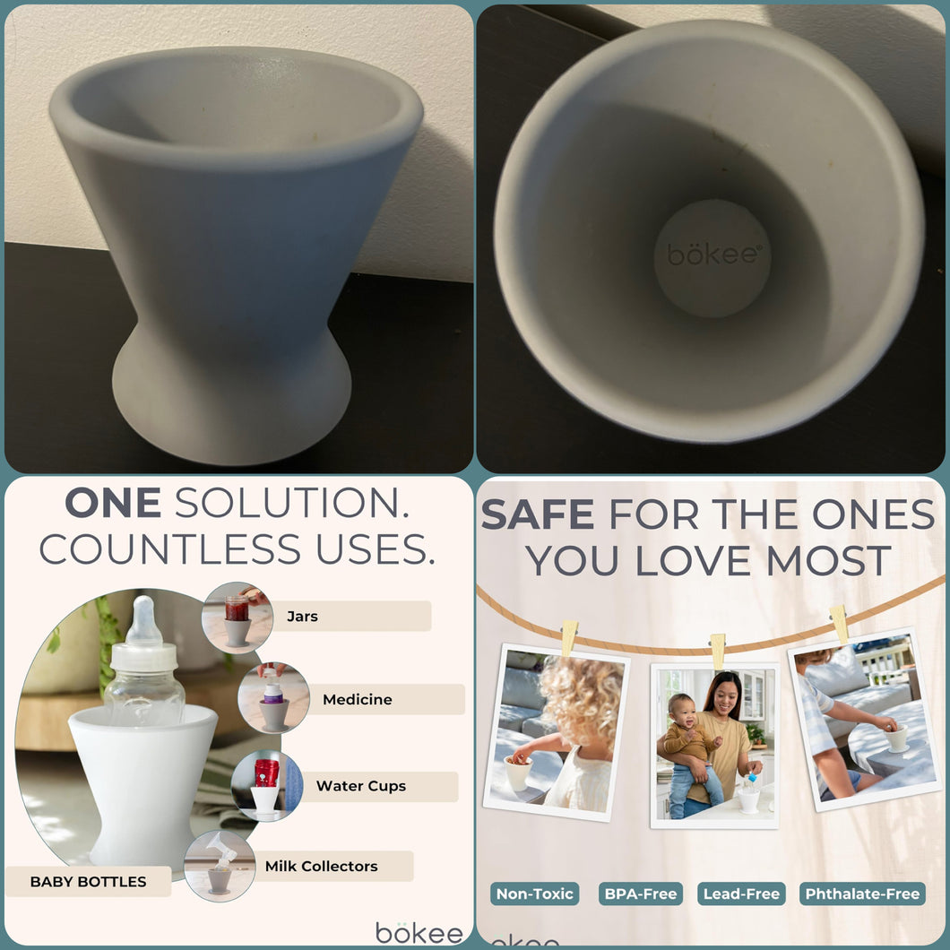 BOKEE Baby Bottle Holder Gray - many uses