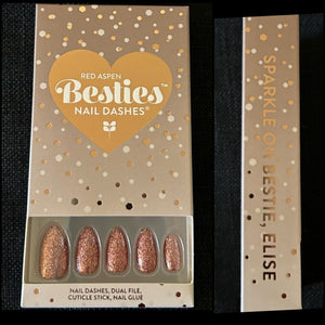 NEW Red Aspen Press On Nails medium almond