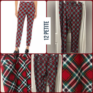 Kim Roger 12 Petite Holiday inspired plaid - size 12