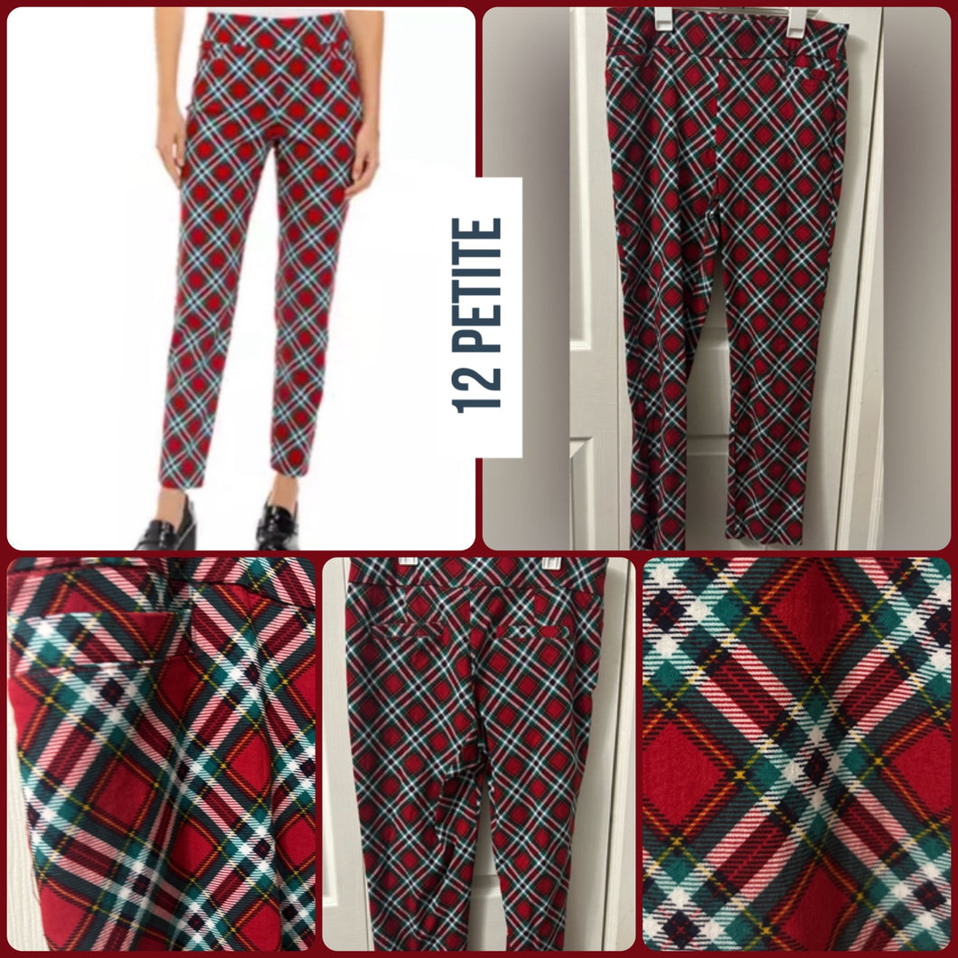Kim Roger 12 Petite Holiday inspired plaid - size 12