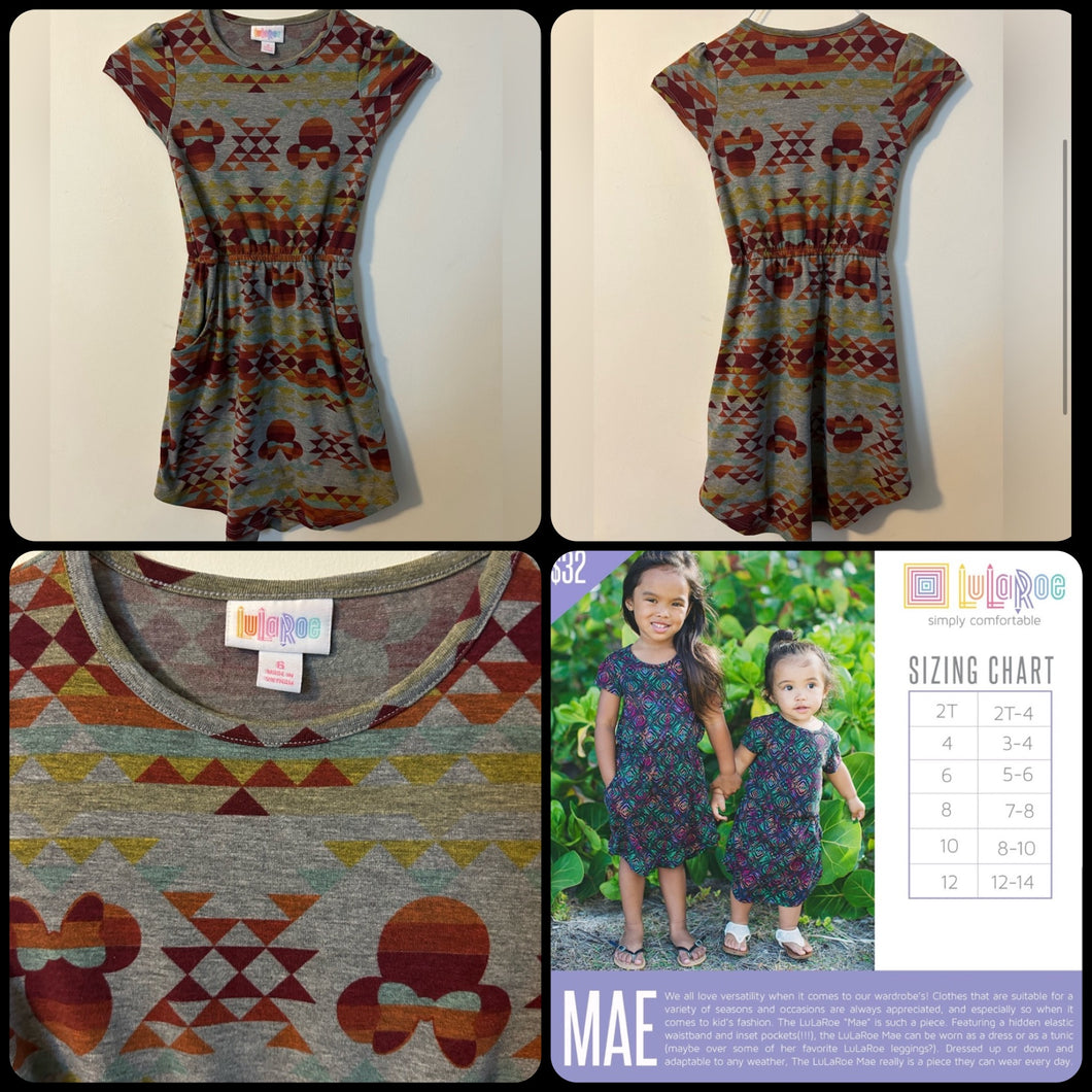 LULAROE Mae dress Disney Minnie Mouse - size 6