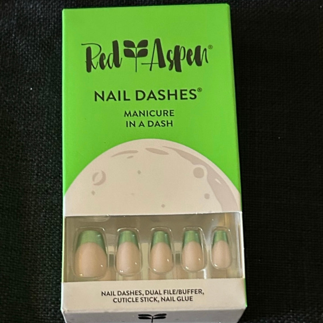 NEW Red Aspen Press On Nails French manicure