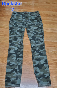 rockstar camo pants - size 2