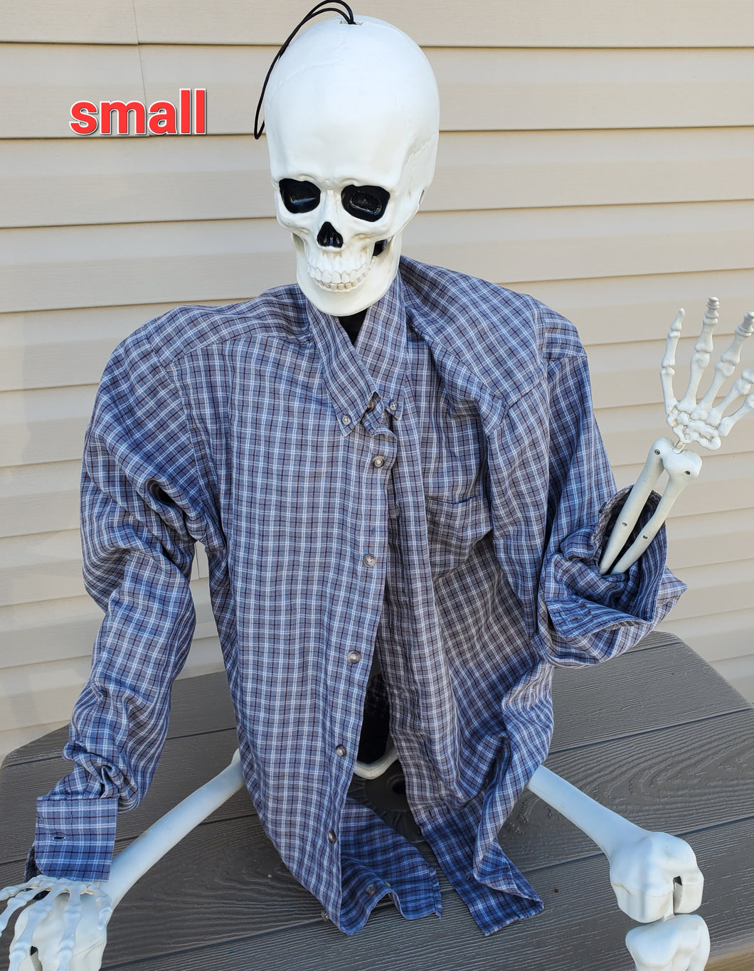 grey button up long sleeves - size Small