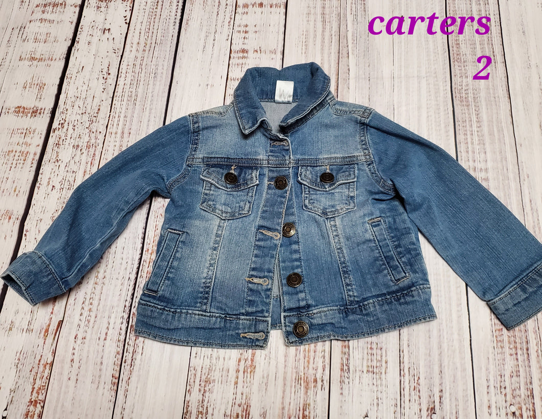 carters jean jacket - size 24 months/2T