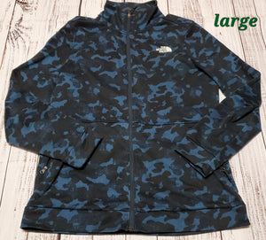The North Face black/blue - zip up - size Large