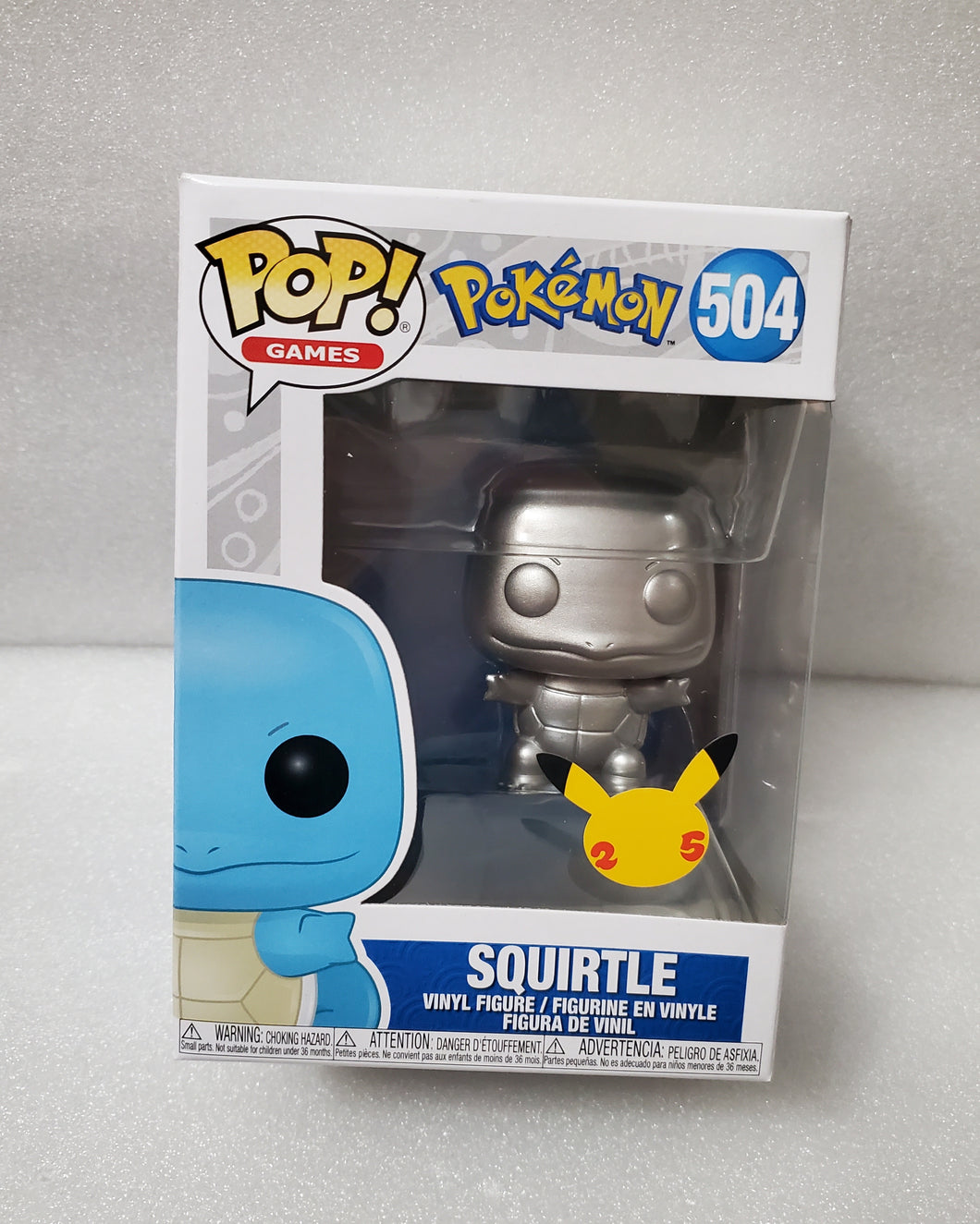 Funko pop - Pokemon Squirtle - silver