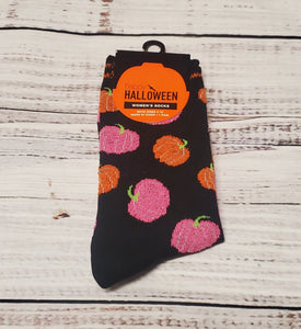 new - womans socks pumpkins