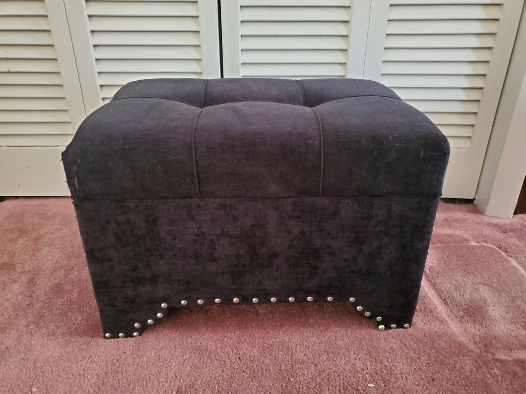 black storage ottaman toy box