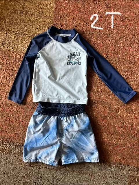 Reef Bathing Suit Carters (w/ rash guard) - size 2T