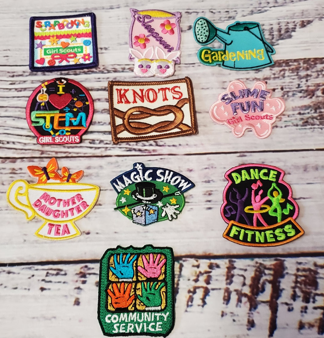 girl scout fun patches activities