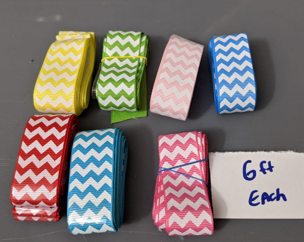 7 chevron ribbons 6 feet each