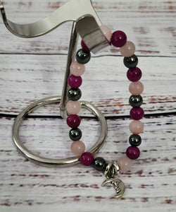 new - gemstone bracelet purple (moon)