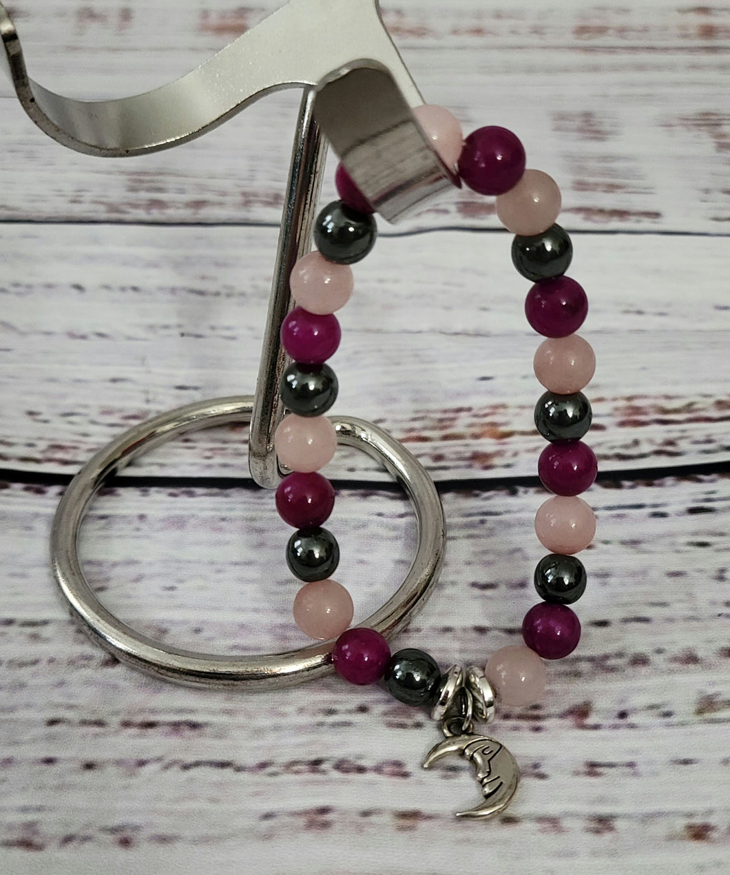 new - gemstone bracelet purple (moon)