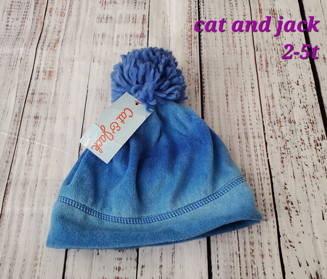 new - cat and jack blue hat - 2-5t