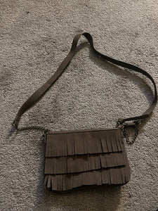 Brown Fringe Purse