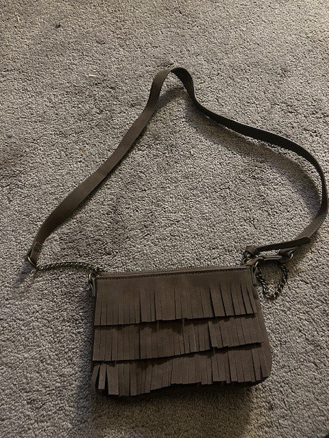 Brown Fringe Purse