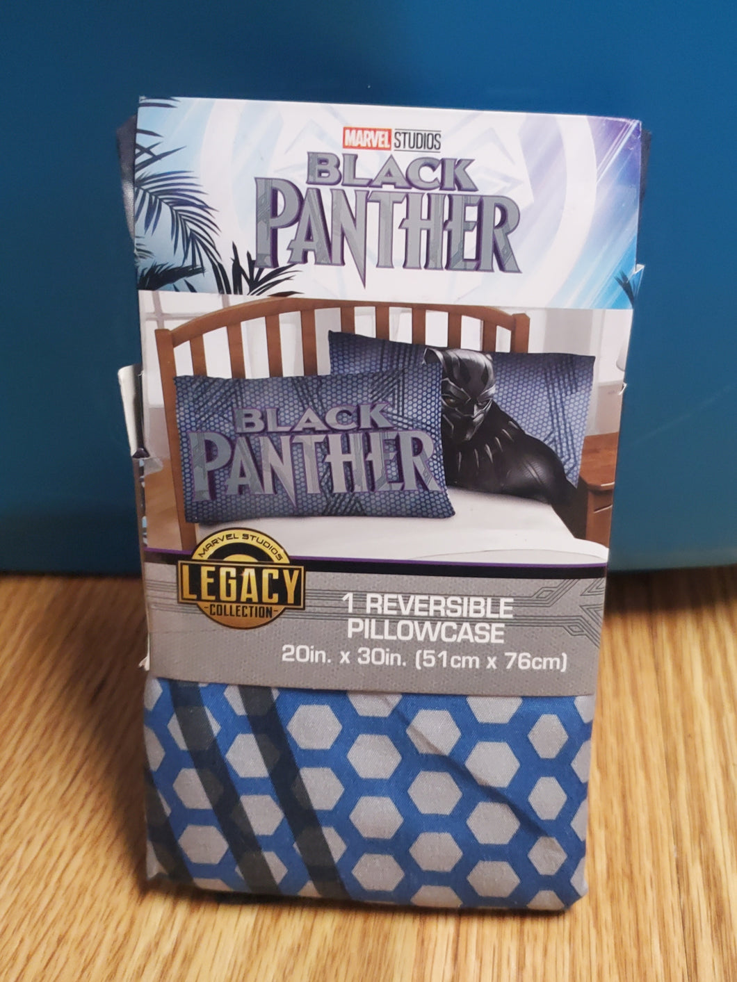 New - Marvel pillow case black panther - size Twin