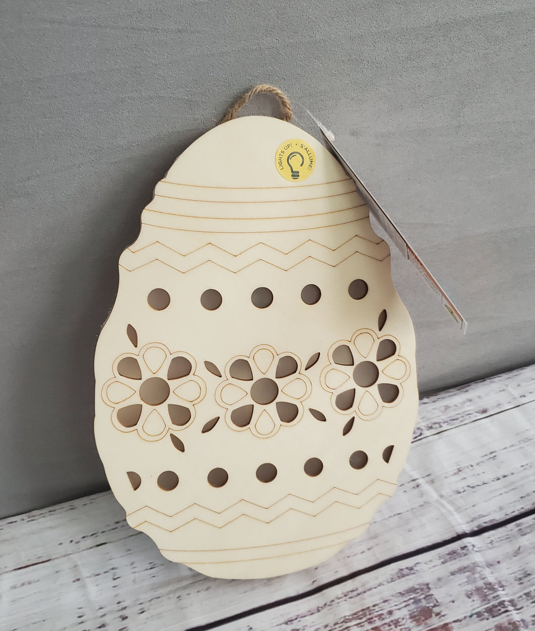 New - light up egg ready to paint