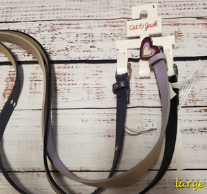 cat and jack - new 3 belts - purple - large