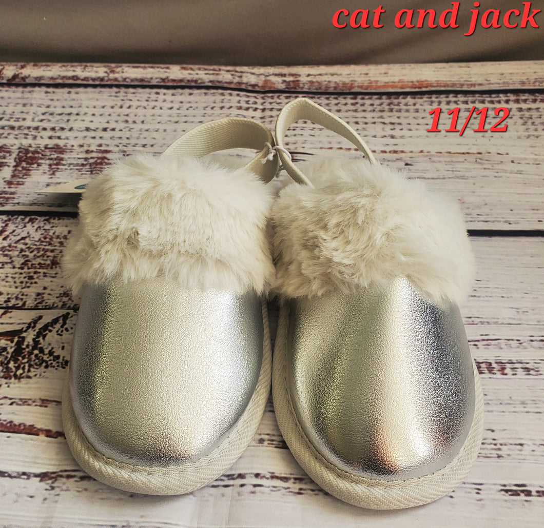 silver slippers new - size Shoes: Toddler Size 11