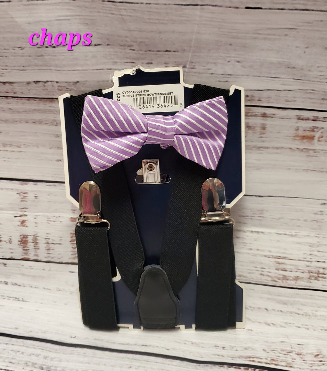 chaps bow tie and suspenders