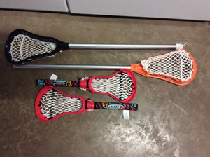 2 small lacrosse sticks & 2 small nets